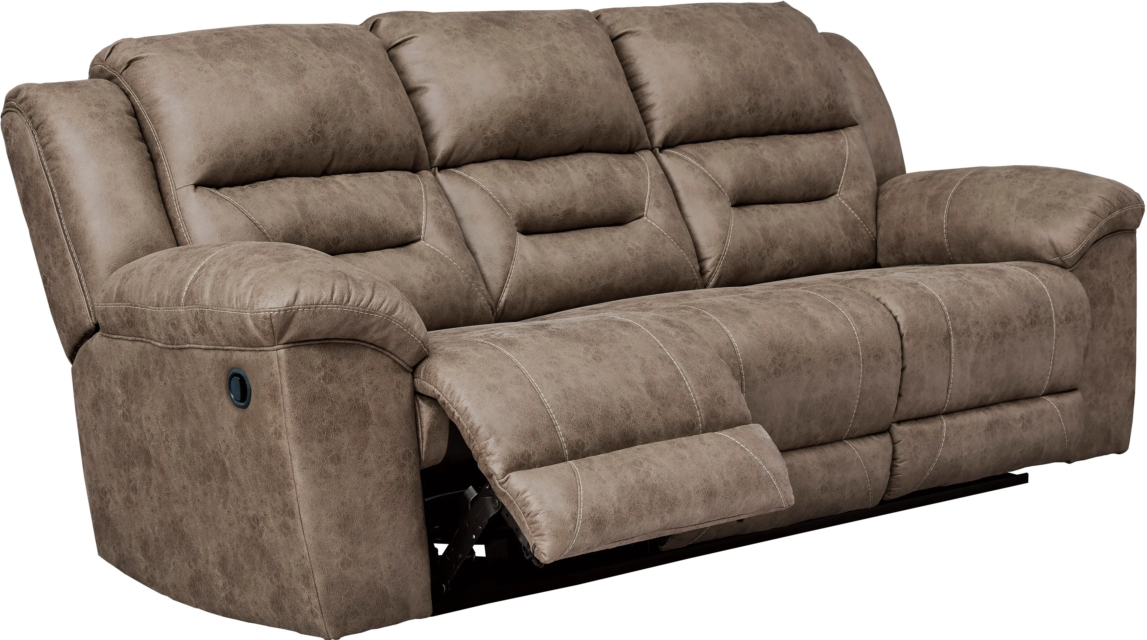 Stoneland Fossil Brown Casual Reclining Sofa