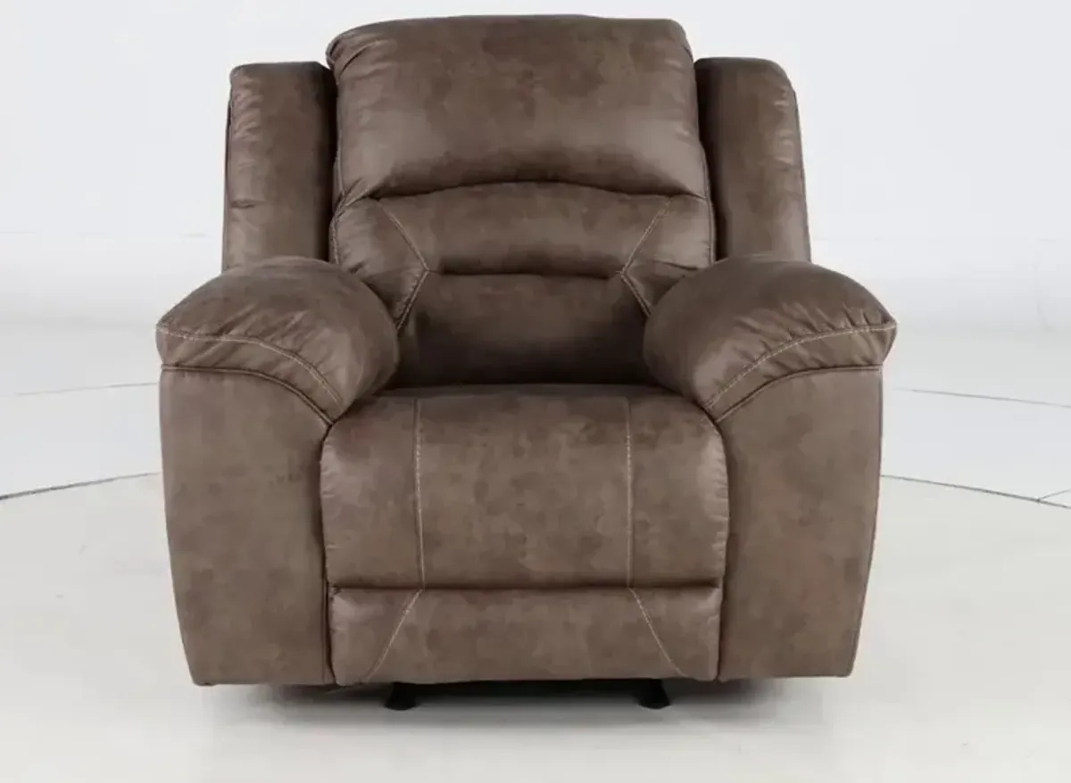 Stoneland Fossil Brown Casual Recliner