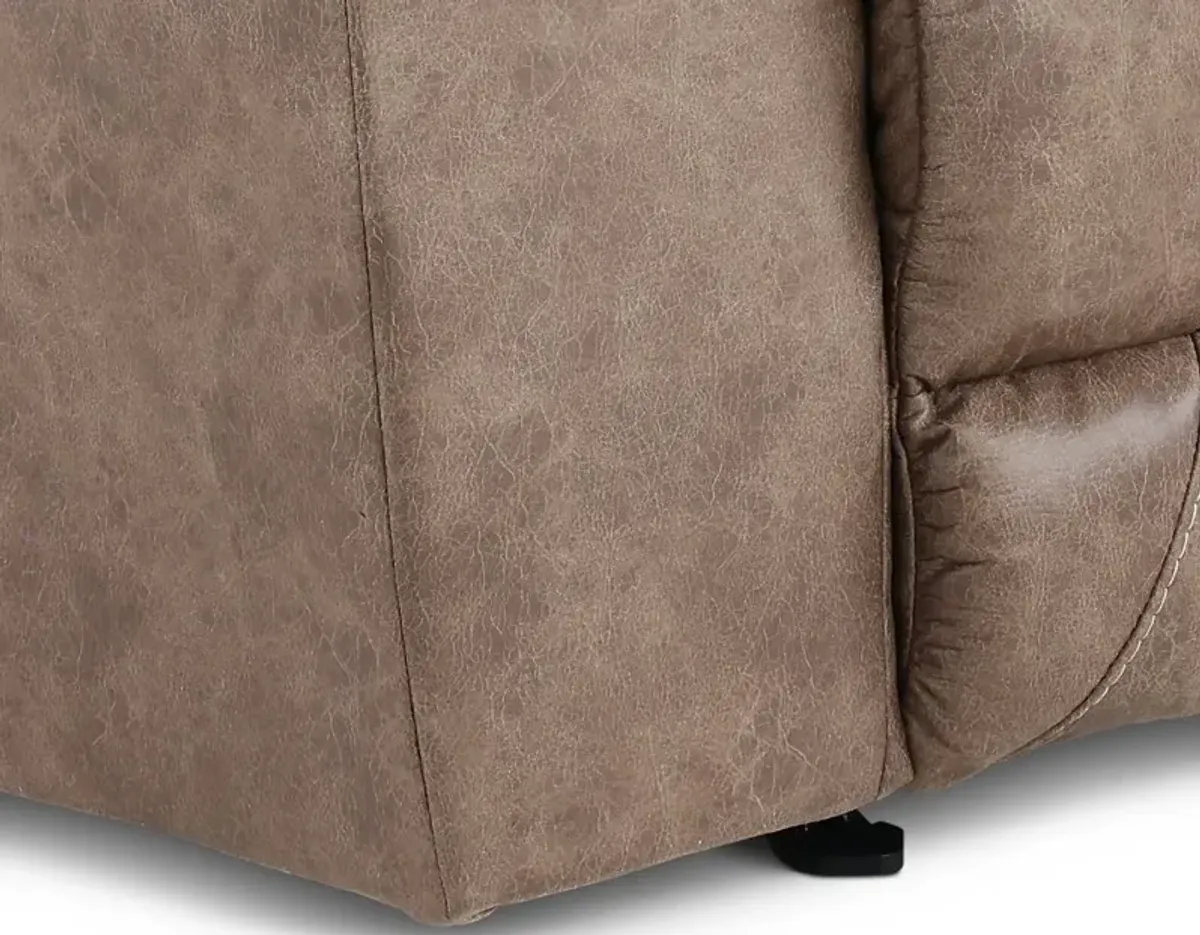 Stoneland Fossil Brown Casual Recliner