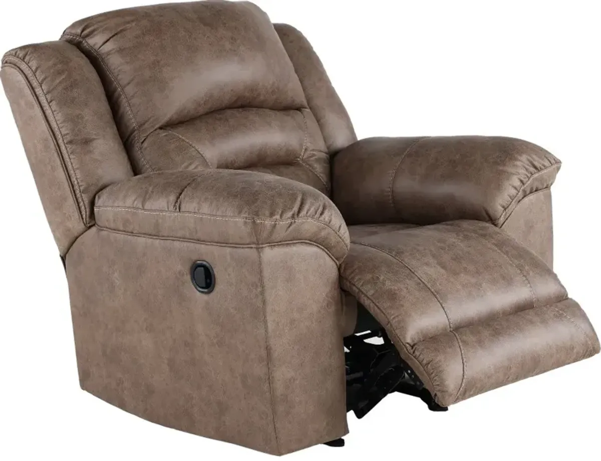 Stoneland Fossil Brown Casual Recliner