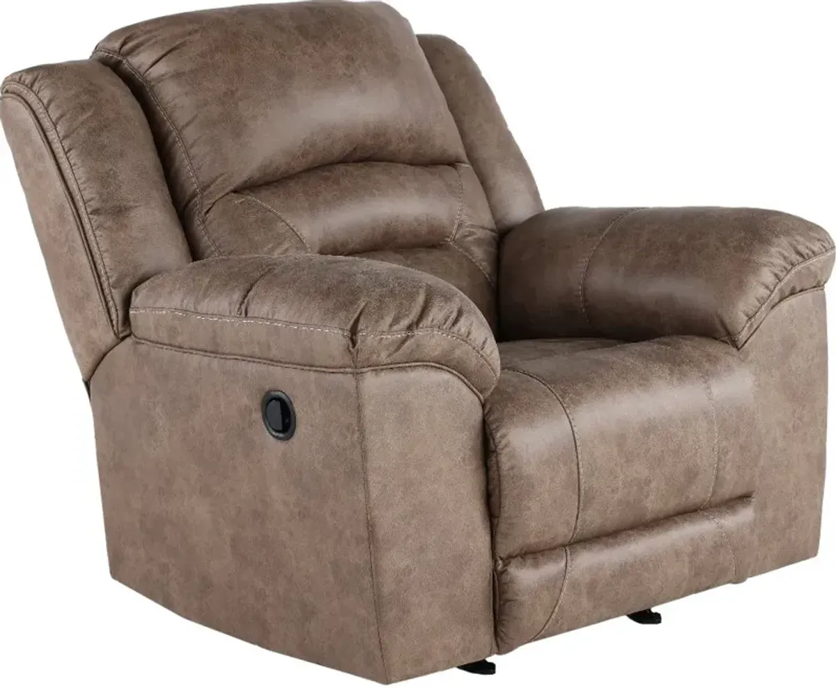 Stoneland Fossil Brown Casual Recliner