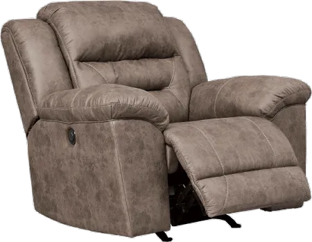 Stoneland Fossil Brown Casual Recliner