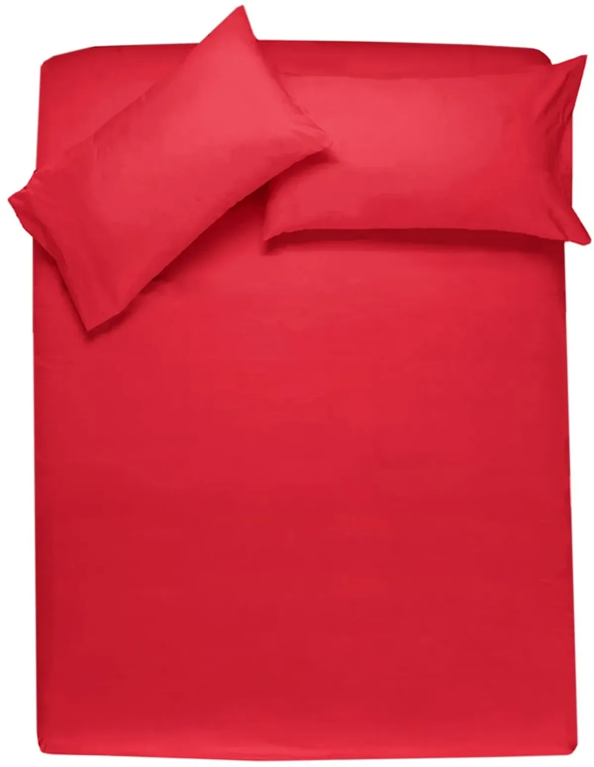 Scarlet Red 3 Piece Twin Sheet Set - Dublin