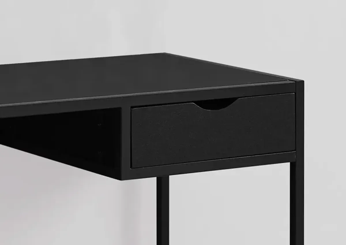 Industrial Black Metal Computer Desk