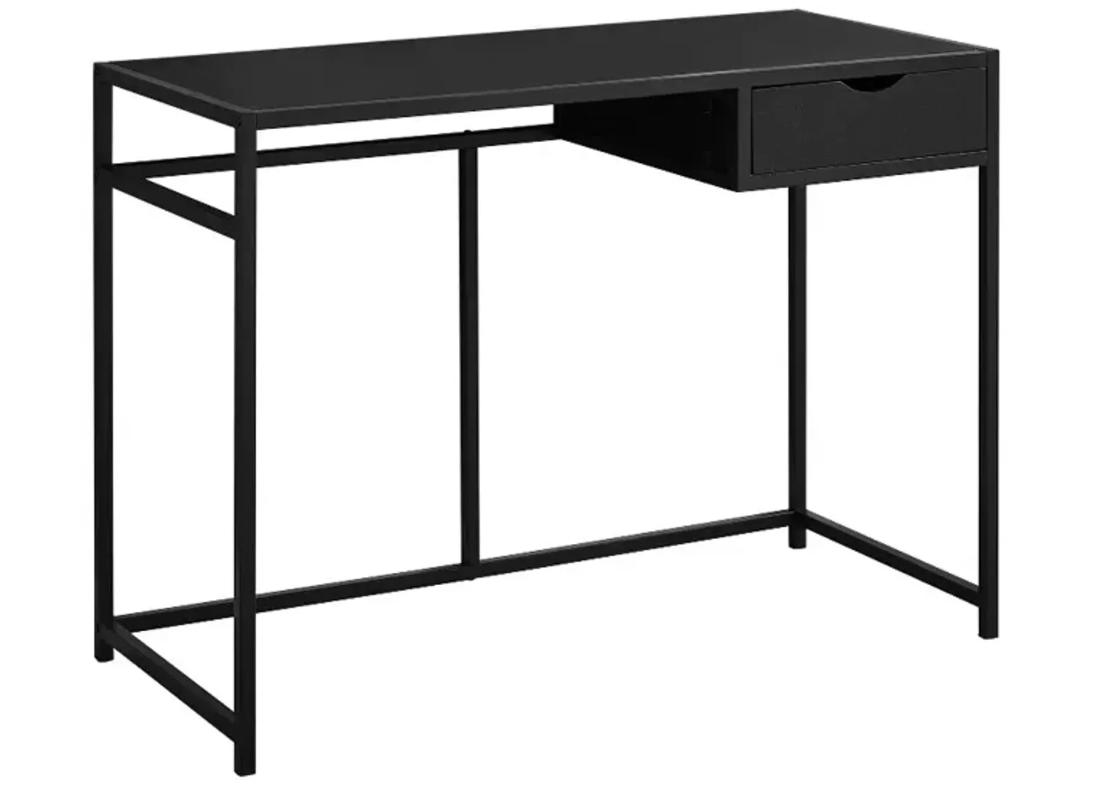 Industrial Black Metal Computer Desk