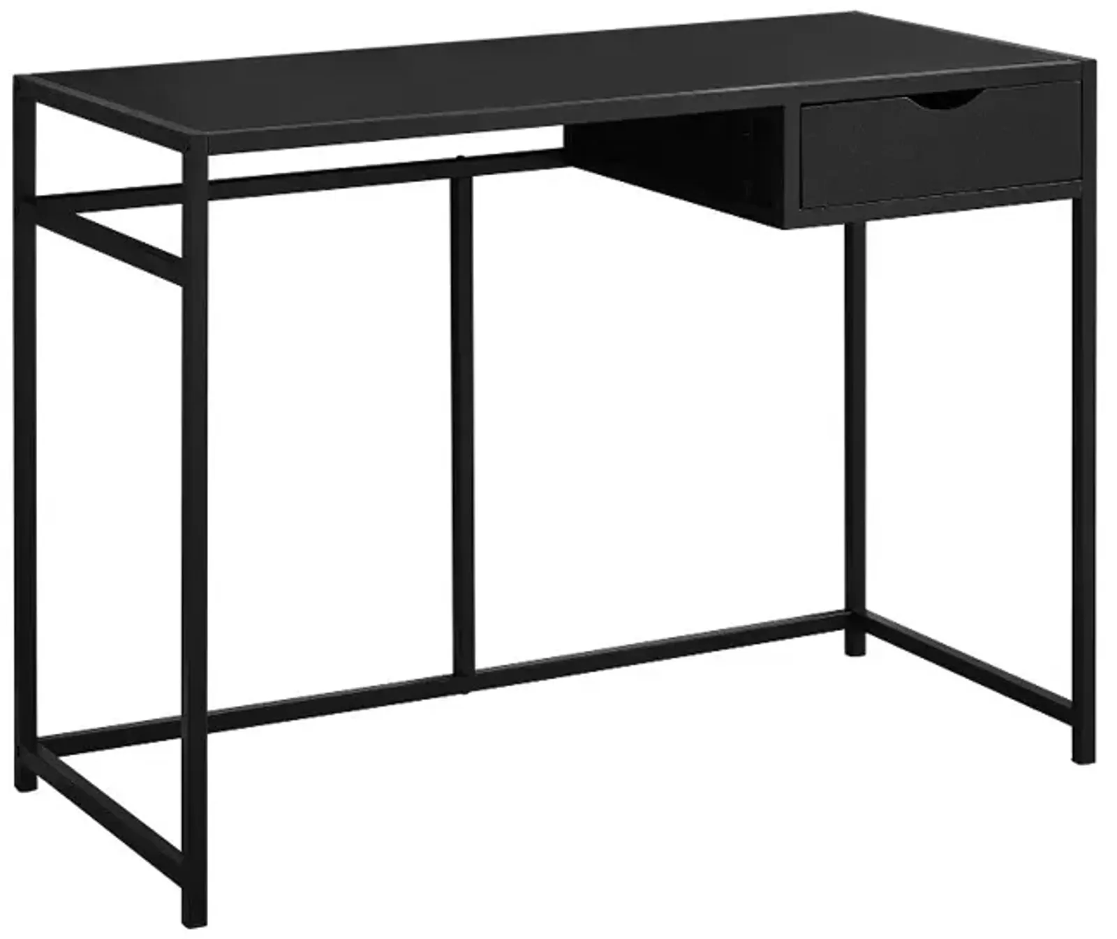 Industrial Black Metal Computer Desk