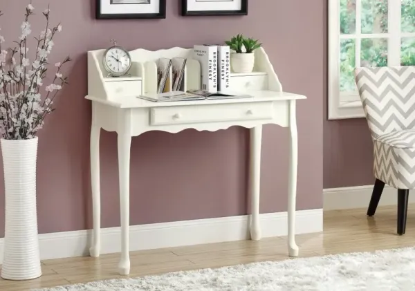 Antique White Computer Desk