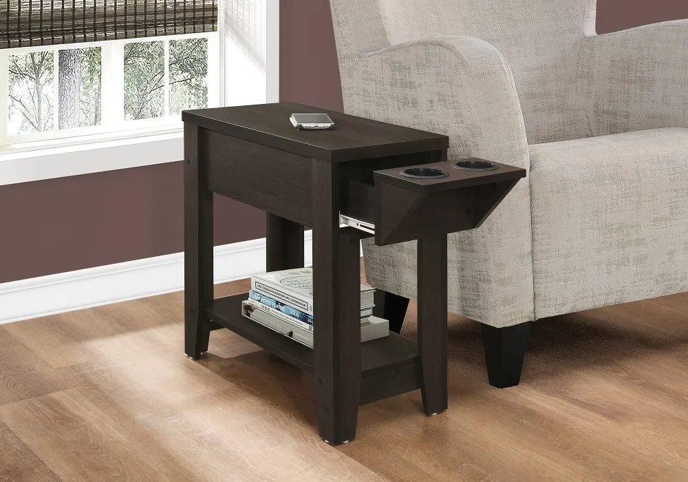 Cappuccino Brown Accent Side Table