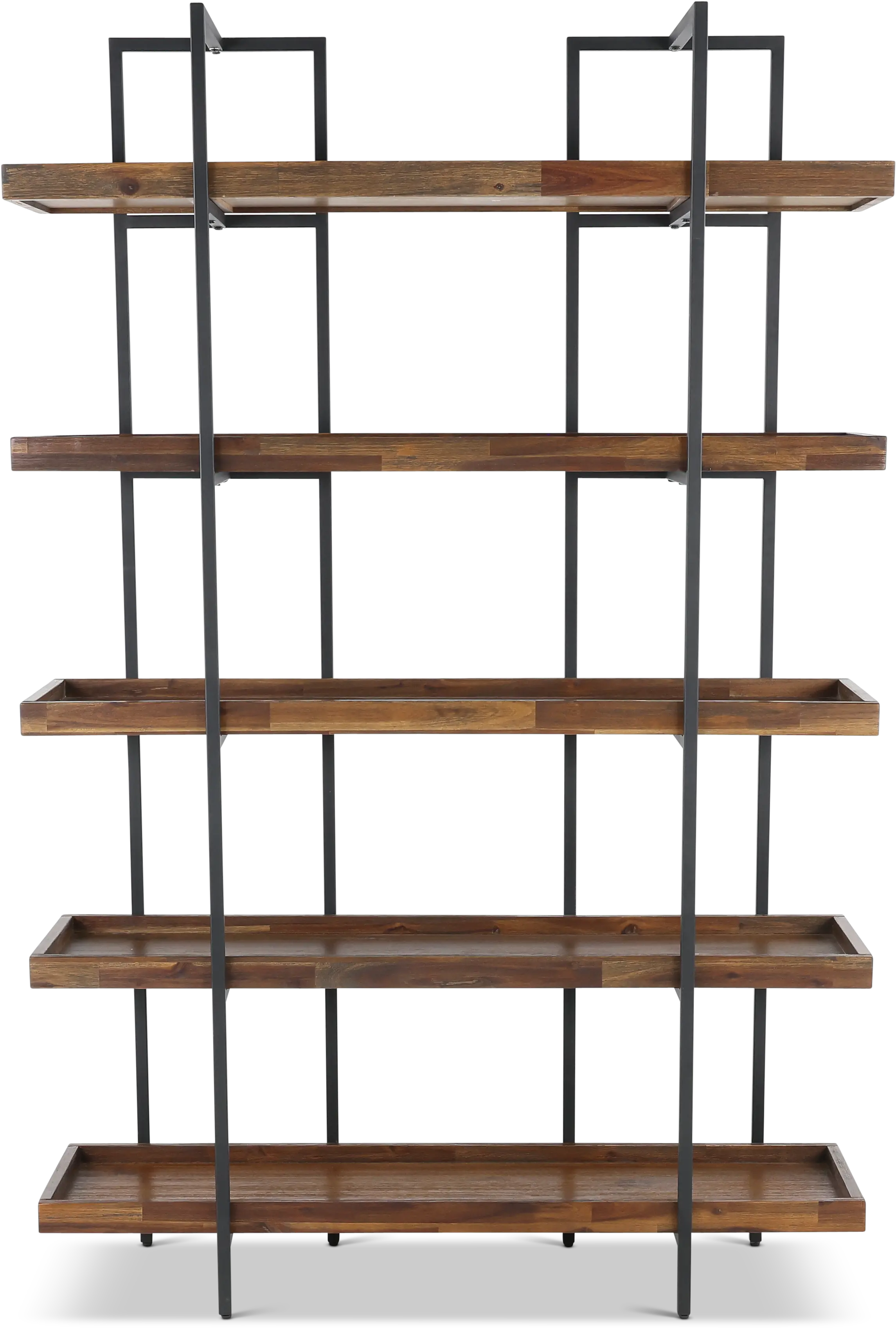 Elbert Industrial Open Bookcase