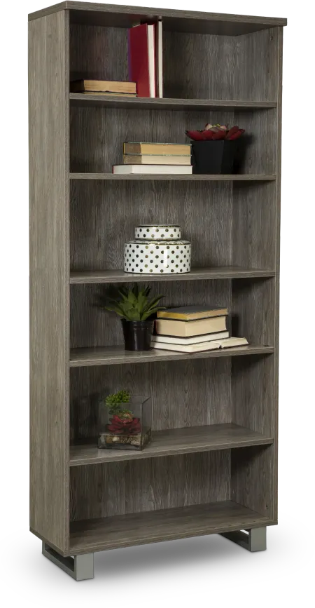 Kalmar Gray Home Office Bookcase