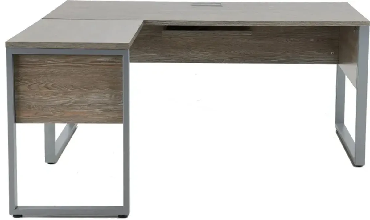 Kalmar Gray Home Office Desk and Return