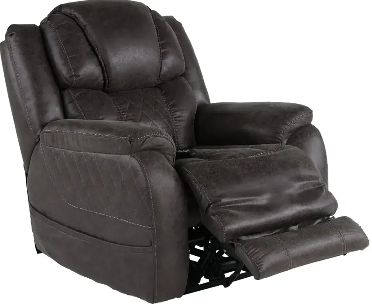 Daytona Steel Gray Power Recliner