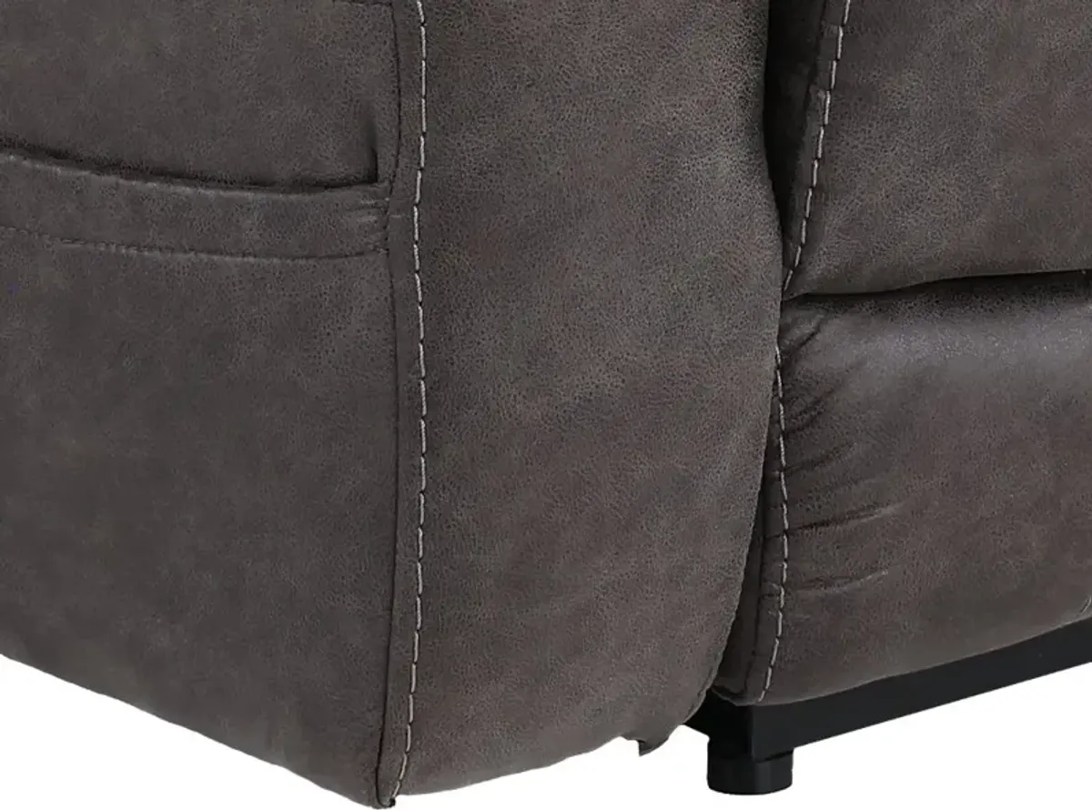 Daytona Steel Gray Power Recliner