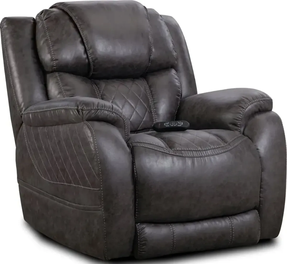 Daytona Steel Gray Power Recliner