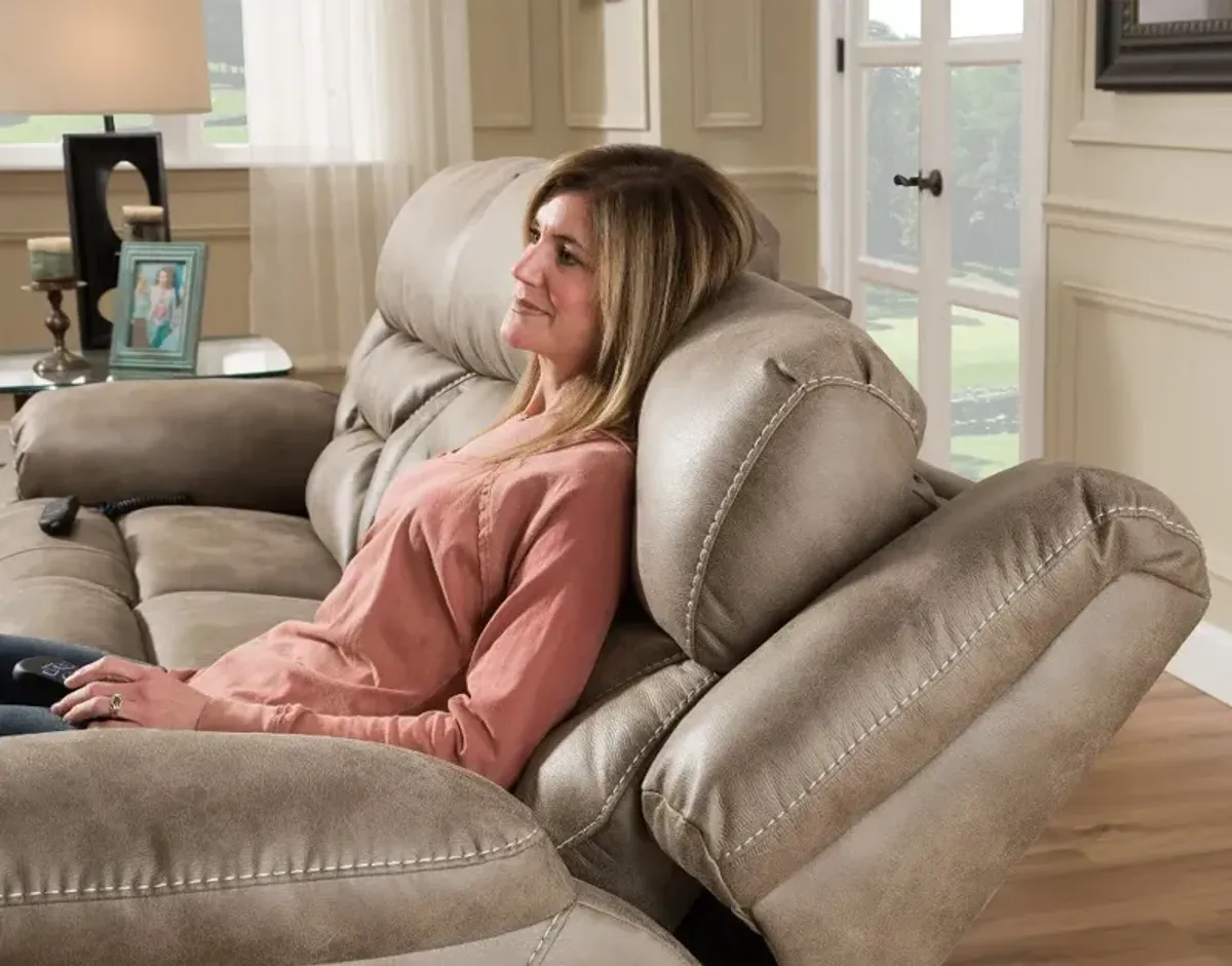 Daytona Mushroom Tan Power Reclining Sofa