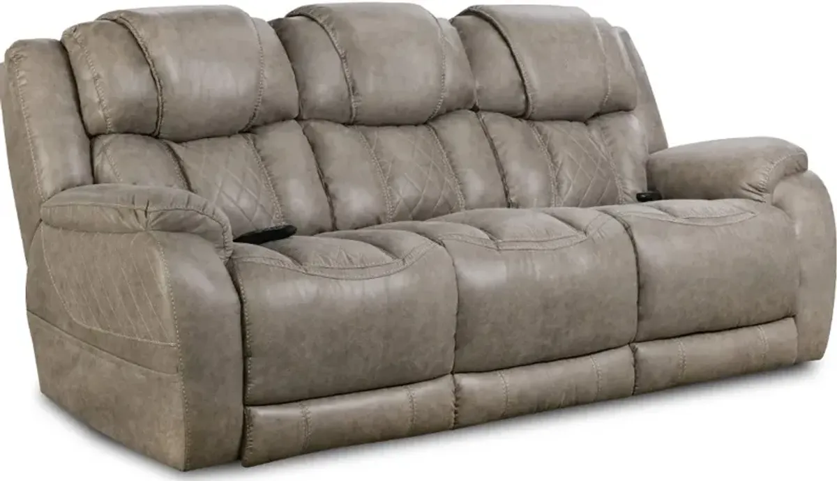 Daytona Mushroom Tan Power Reclining Sofa