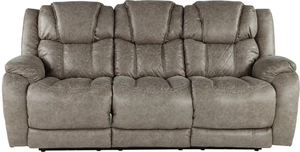 Daytona Mushroom Tan Power Reclining Sofa