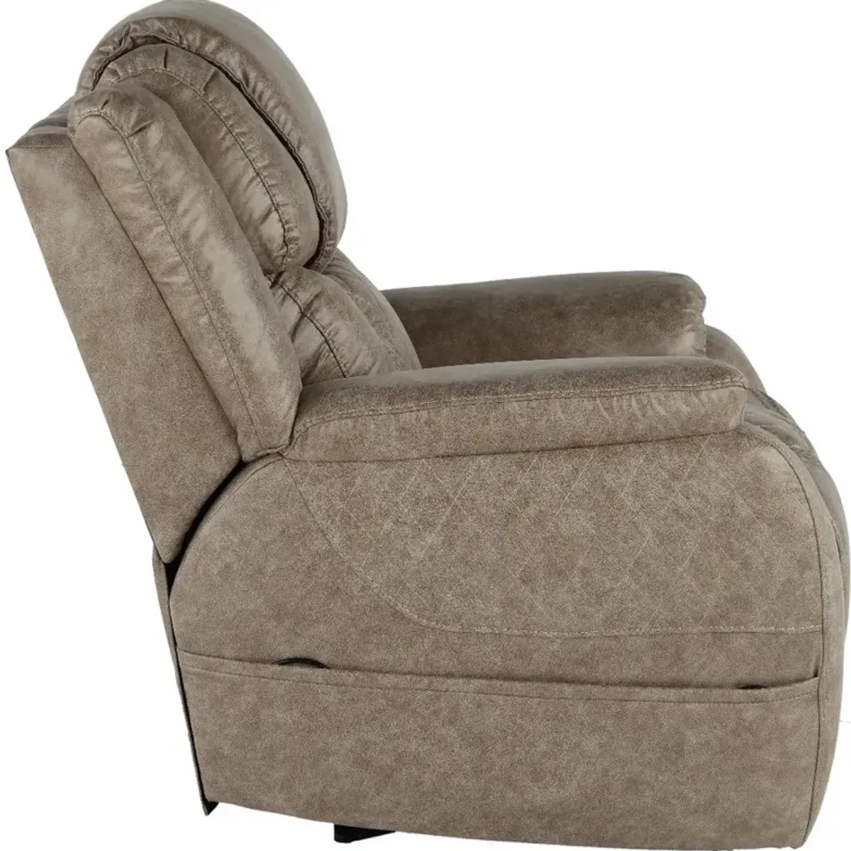 Daytona Mushroom Tan Power Recliner