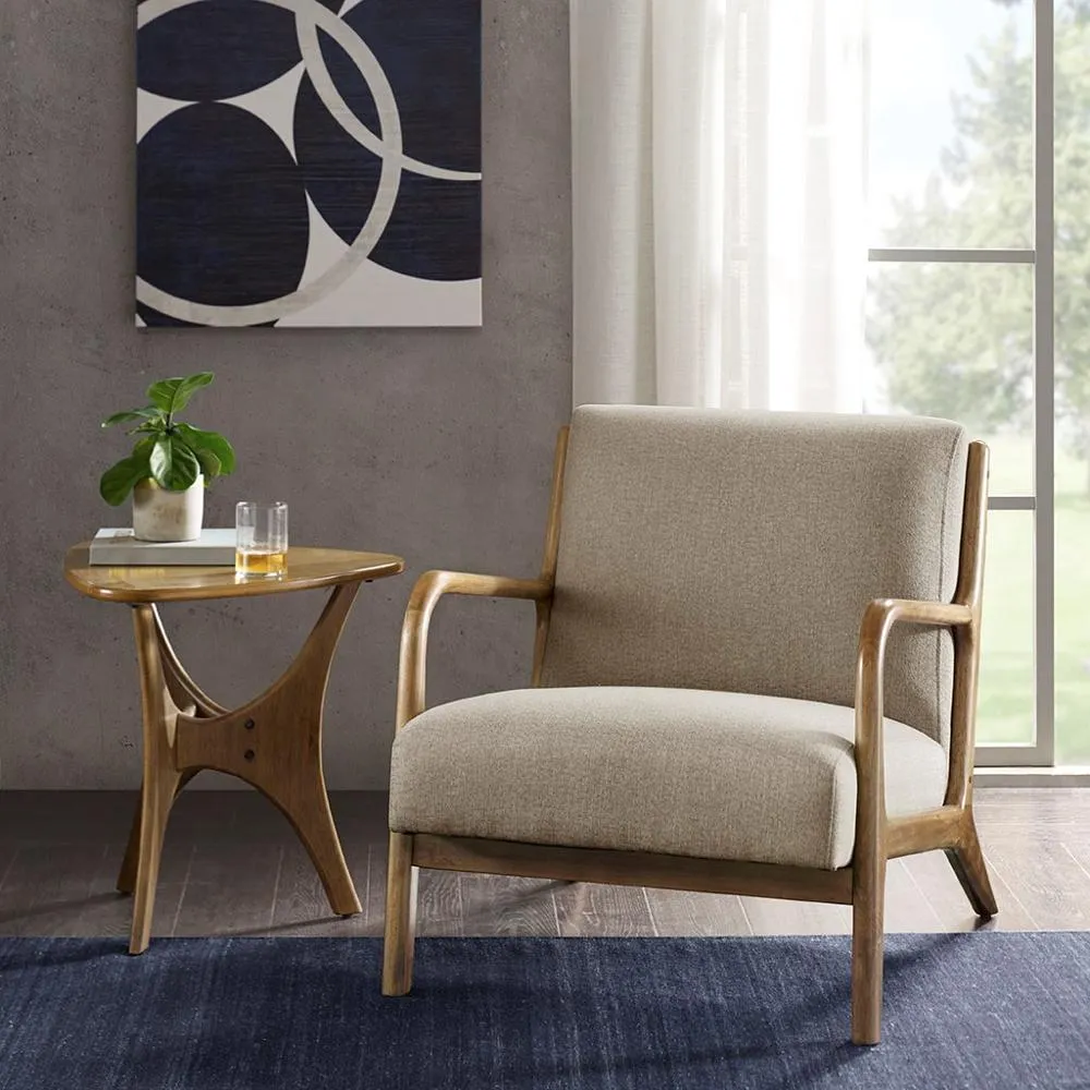 Novak Taupe Accent Chair