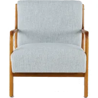 Novak Light Blue Accent Chair