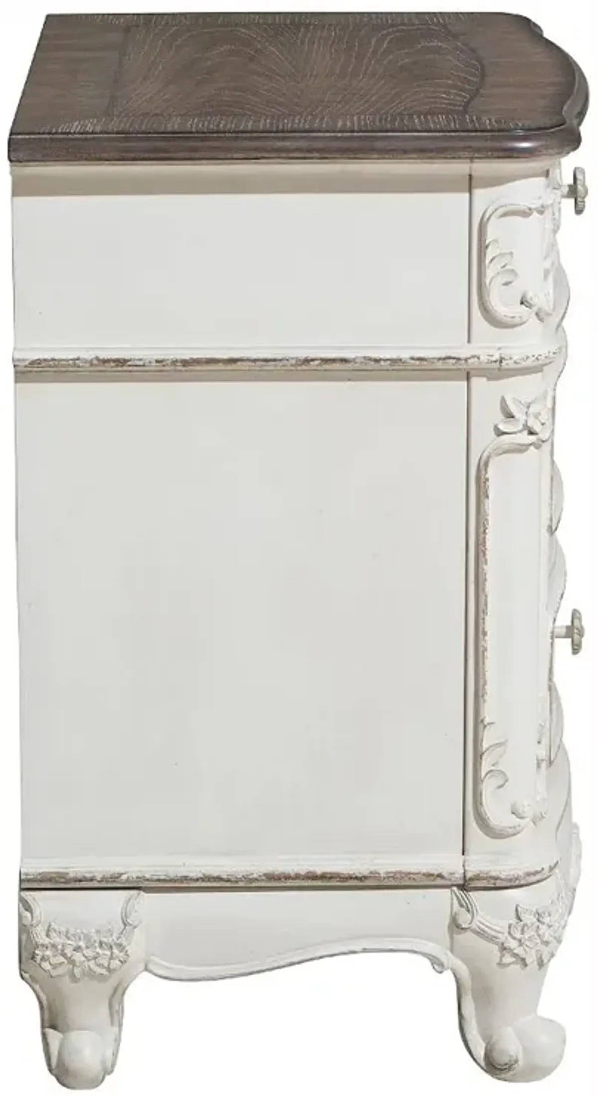 Madi Traditional Antique White Dresser