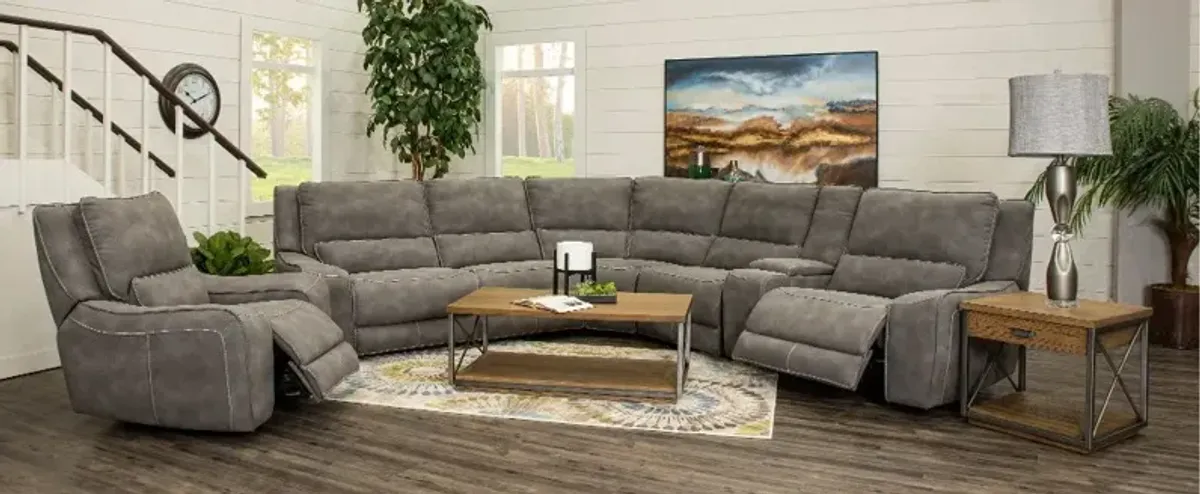 Sauvage Charcoal Gray 6 Piece Power Reclining Sectional