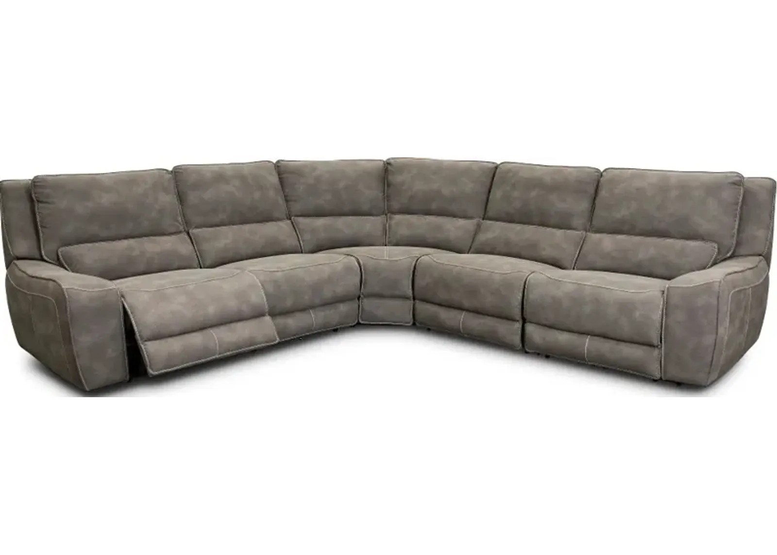 Sauvage Charcoal Gray 5 Piece Power Reclining Sectional