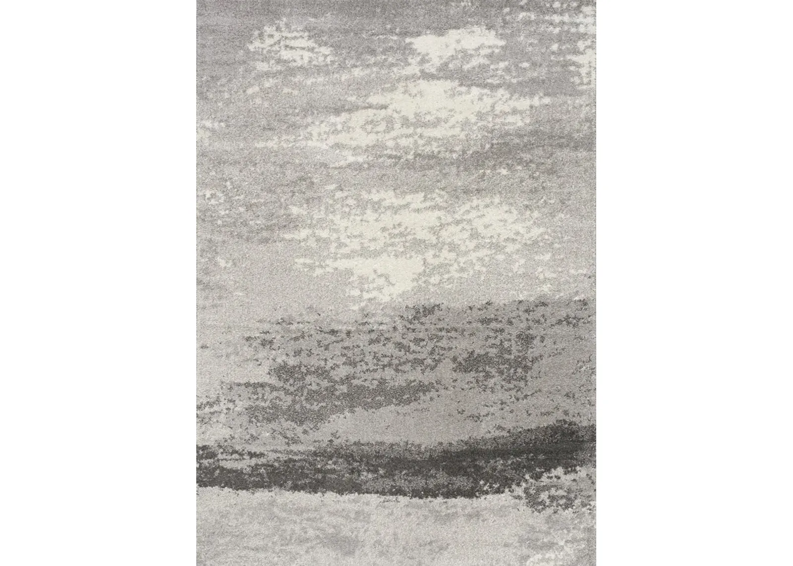 Focus 5 x 8 Gray Fog Area Rug