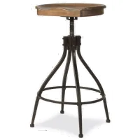 Wood and Metal Swivel Counter Height Stool - Worland