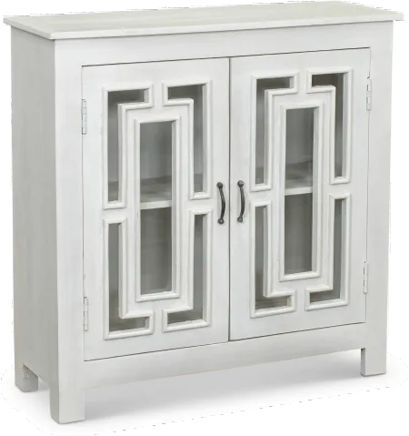 Blaise White 2 Door Decorative Accent Cabinet