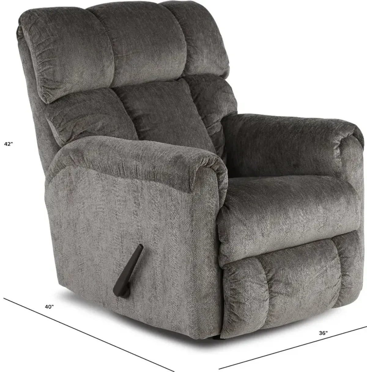 Commander Gray Rocker Recliner