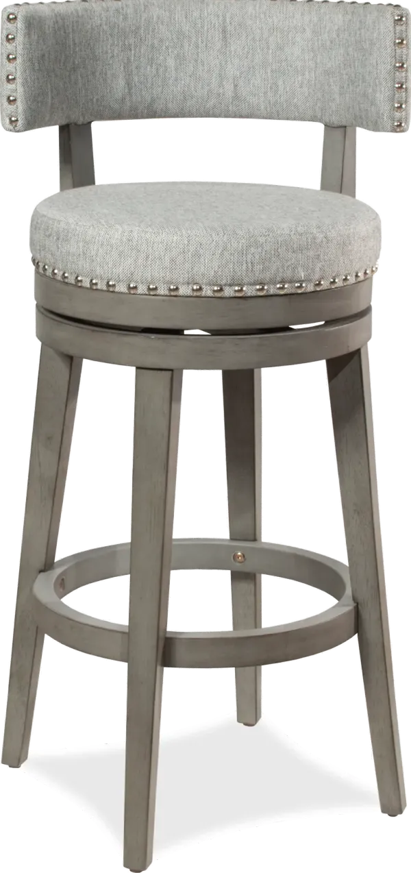 Lawton Gray Swivel Counter Height Stool