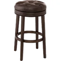 Kraus Charcoal Gray Swivel Counter Height Stool