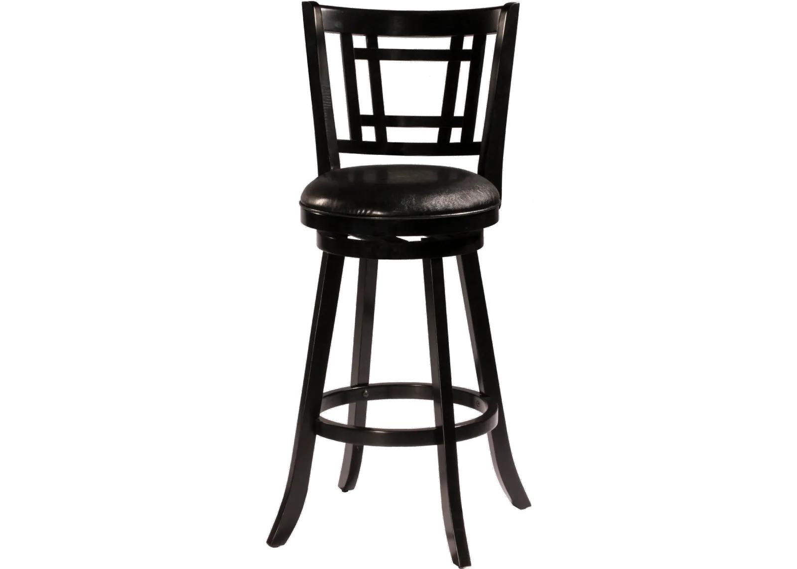 Fairfox Black Swivel Bar Stool