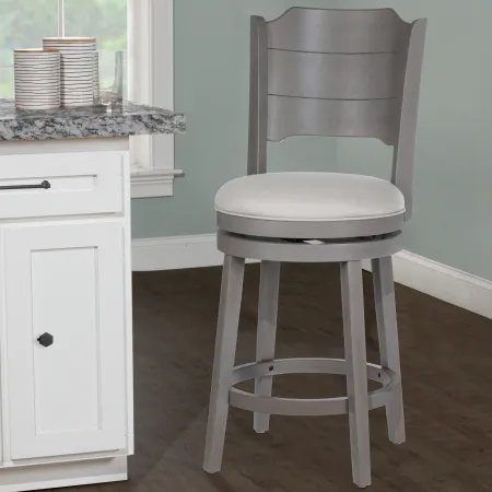 Clarion Gray Swivel Counter Height Stool