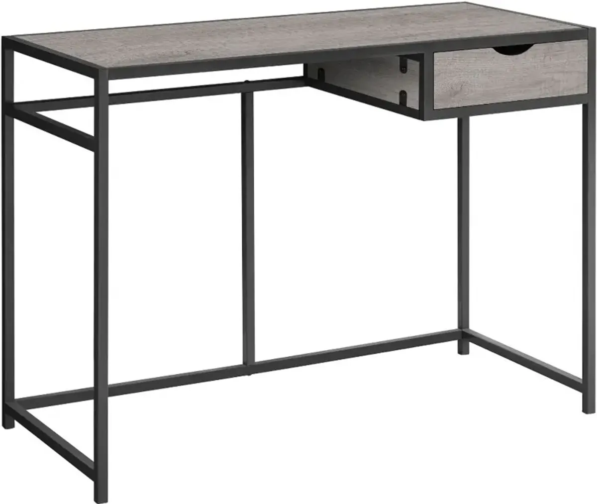 Contemporary Gray Computer Desk