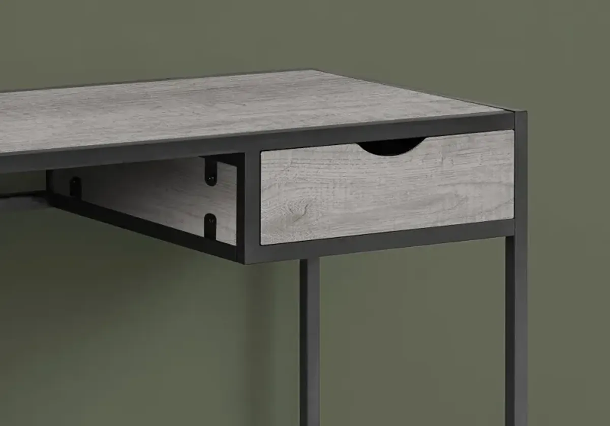 Contemporary Gray Computer Desk