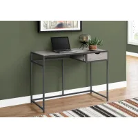 Contemporary Gray Computer Desk