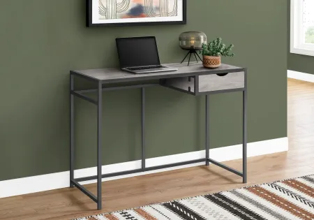 Contemporary Gray Computer Desk