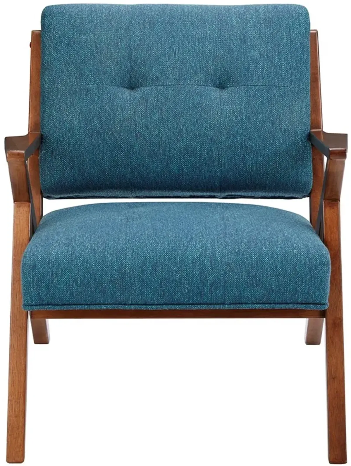 Rocket Mid Century Modern Blue Accent Chair