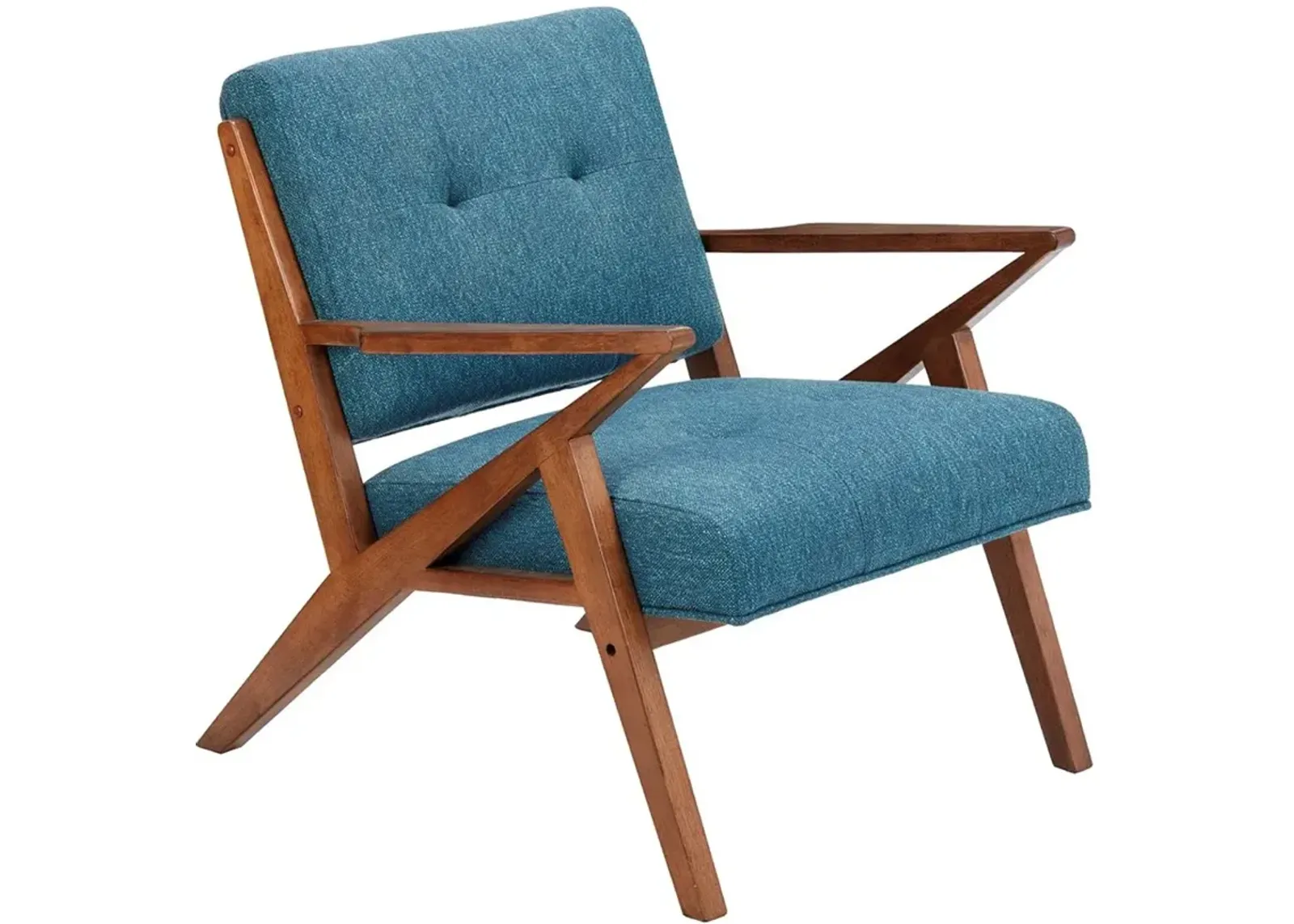 Rocket Mid Century Modern Blue Accent Chair