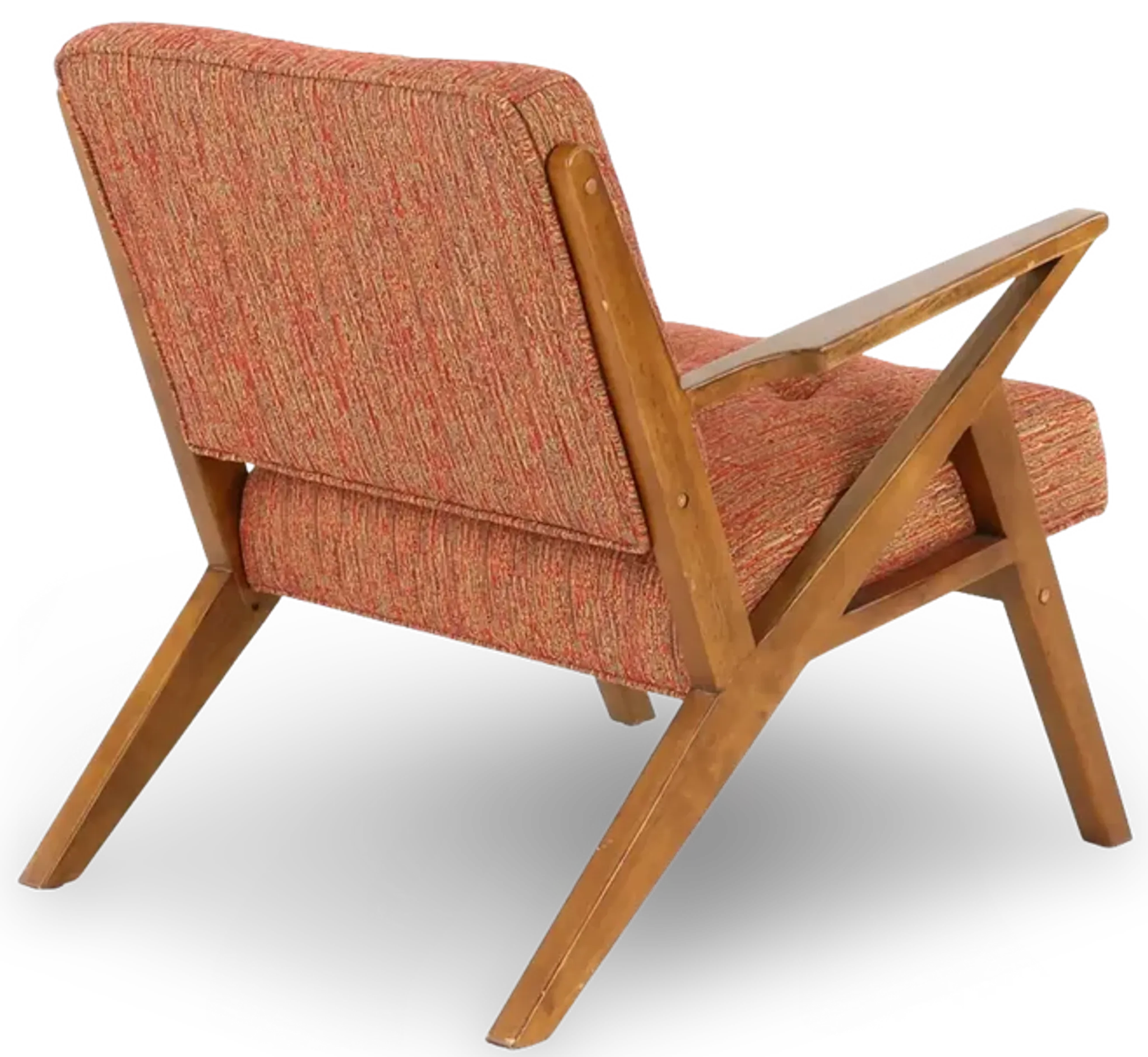 Rocket Mid Century Modern Orange Accent Chair | Furniture.com