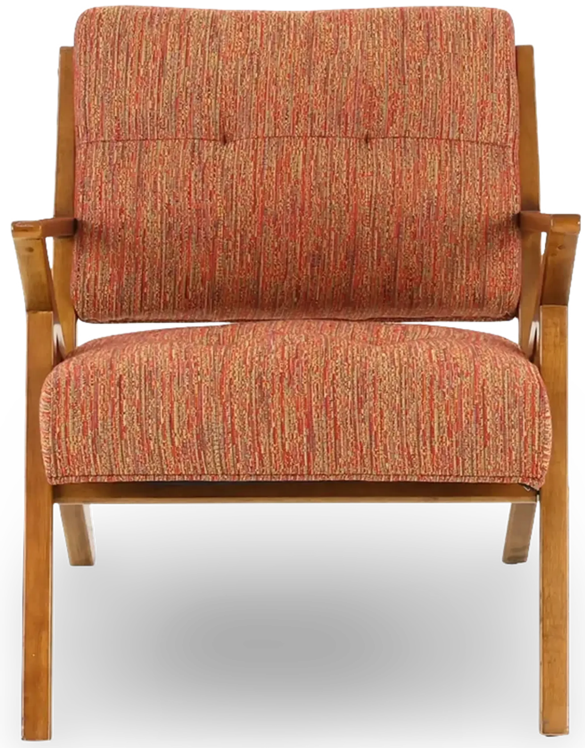 Rocket Mid Century Modern Orange Accent Chair | Furniture.com
