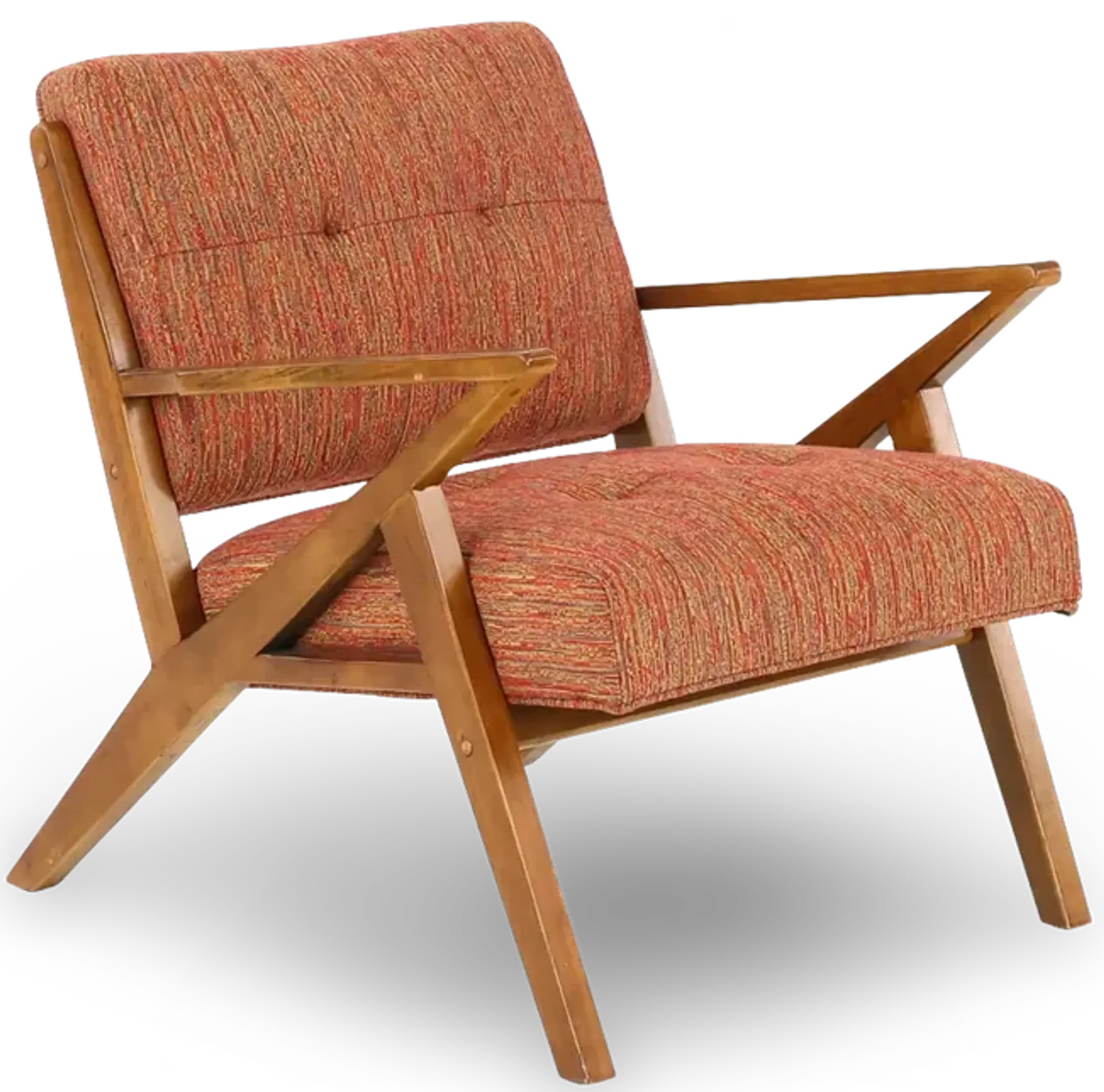 Rocket Mid Century Modern Orange Accent Chair | Furniture.com
