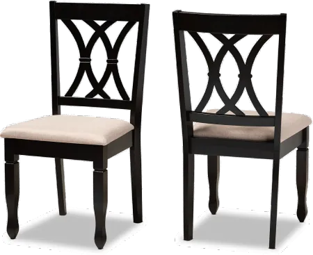 Cody Dark Brown Upholstered Dining Room Chair (Set of 2)