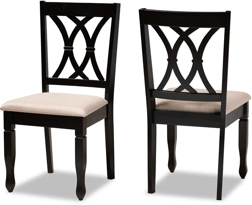 Cody Dark Brown Upholstered Dining Room Chair (Set of 2)