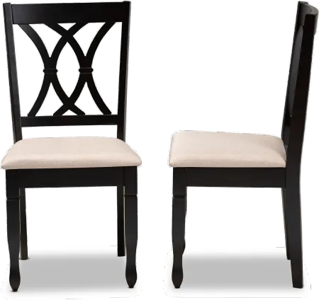 Cody Dark Brown Upholstered Dining Room Chair (Set of 2)