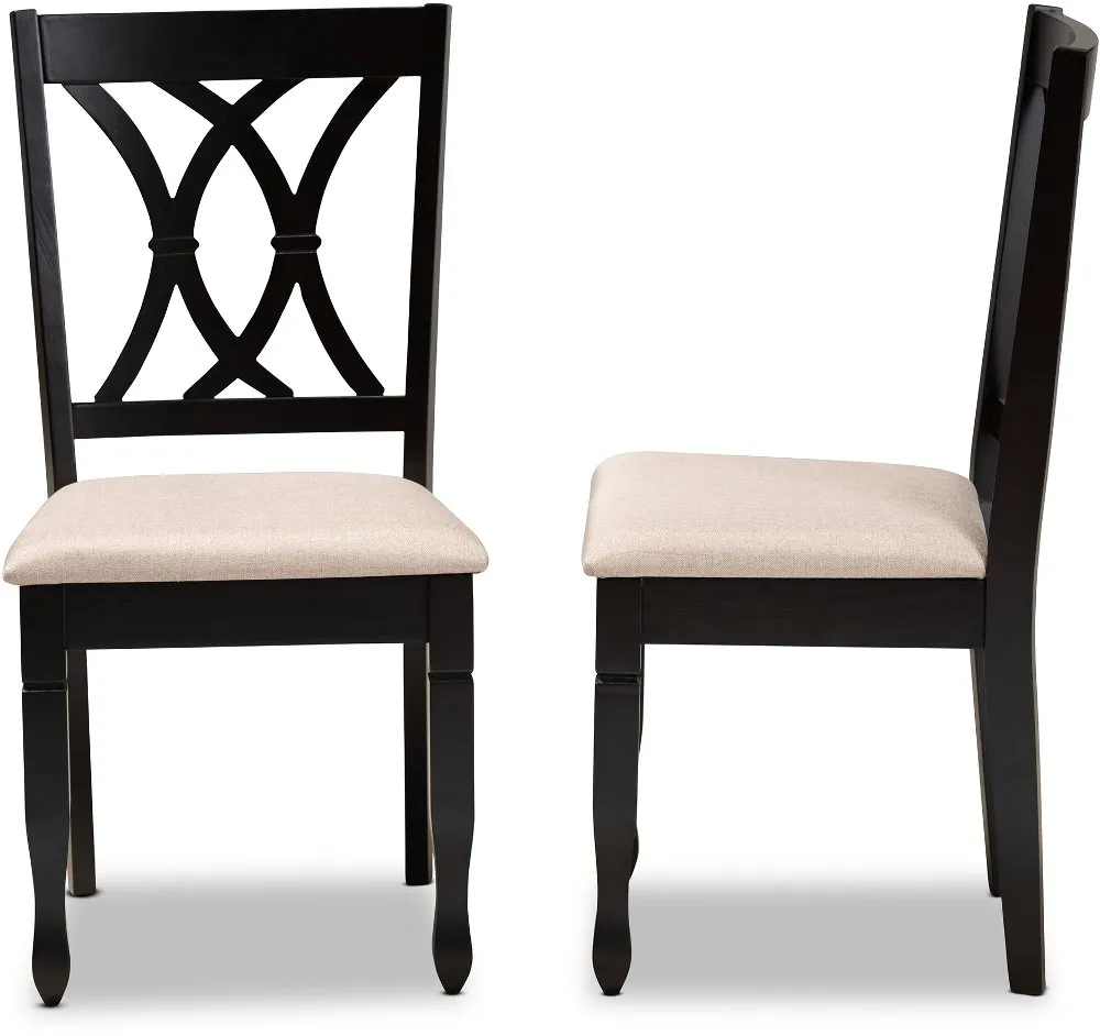 Cody Dark Brown Upholstered Dining Room Chair (Set of 2)