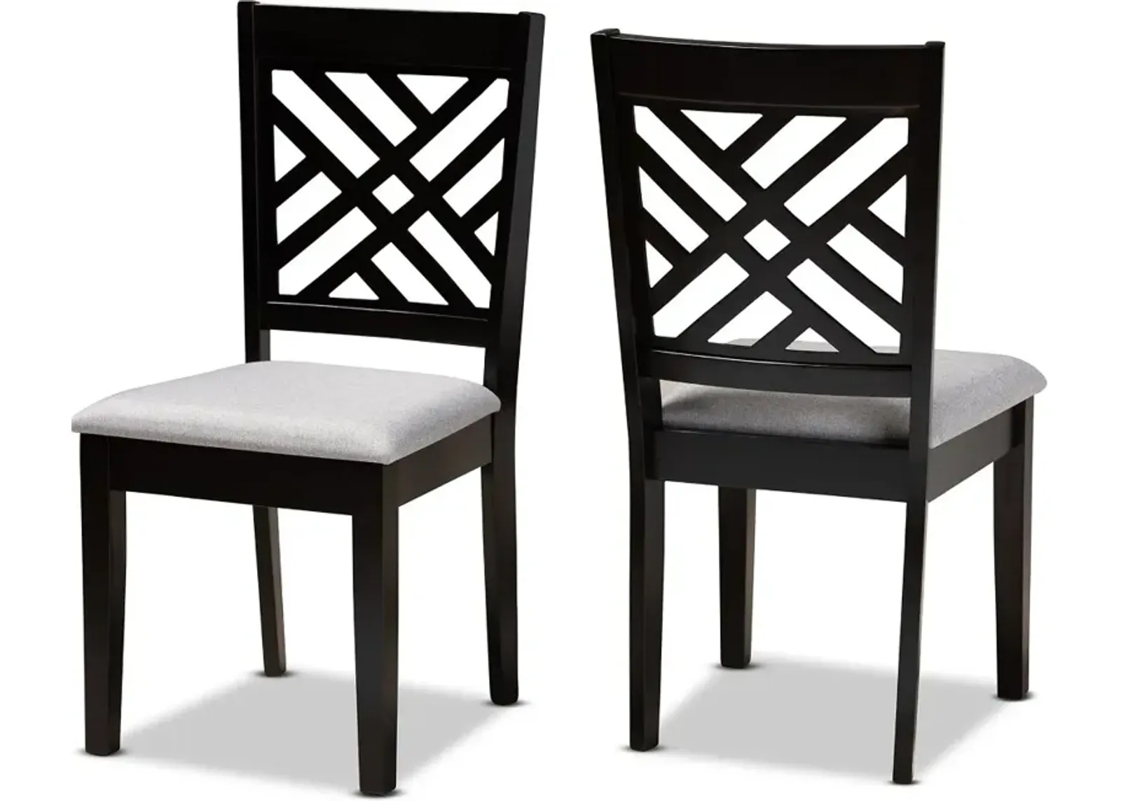 Aubrie Dark Brown Upholstered Dining Room Chair (Set of 2)