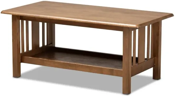 Mission Style Walnut Coffee Table